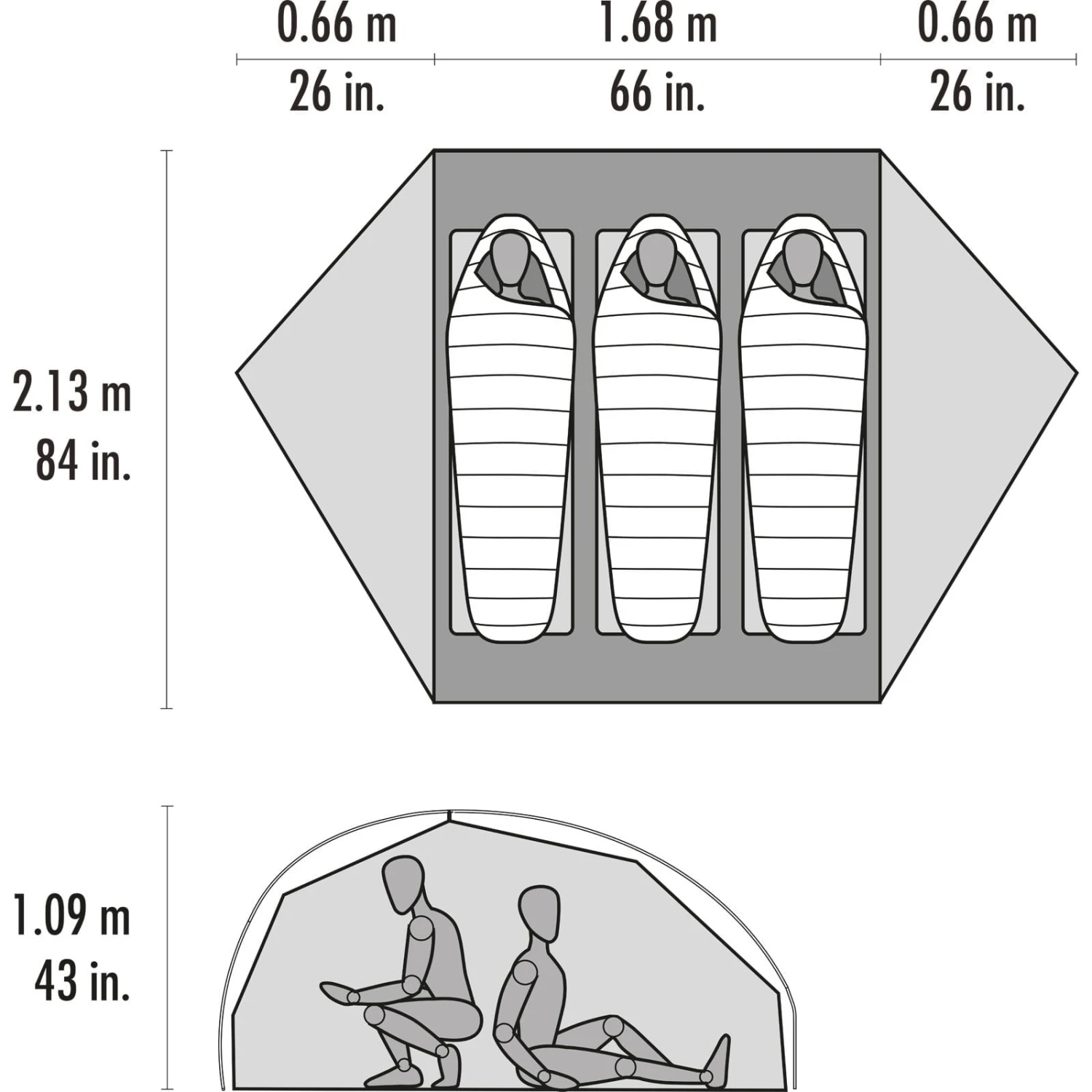 MSR FreeLite 3 V3 - 3 Personen Zelt – Bild 4