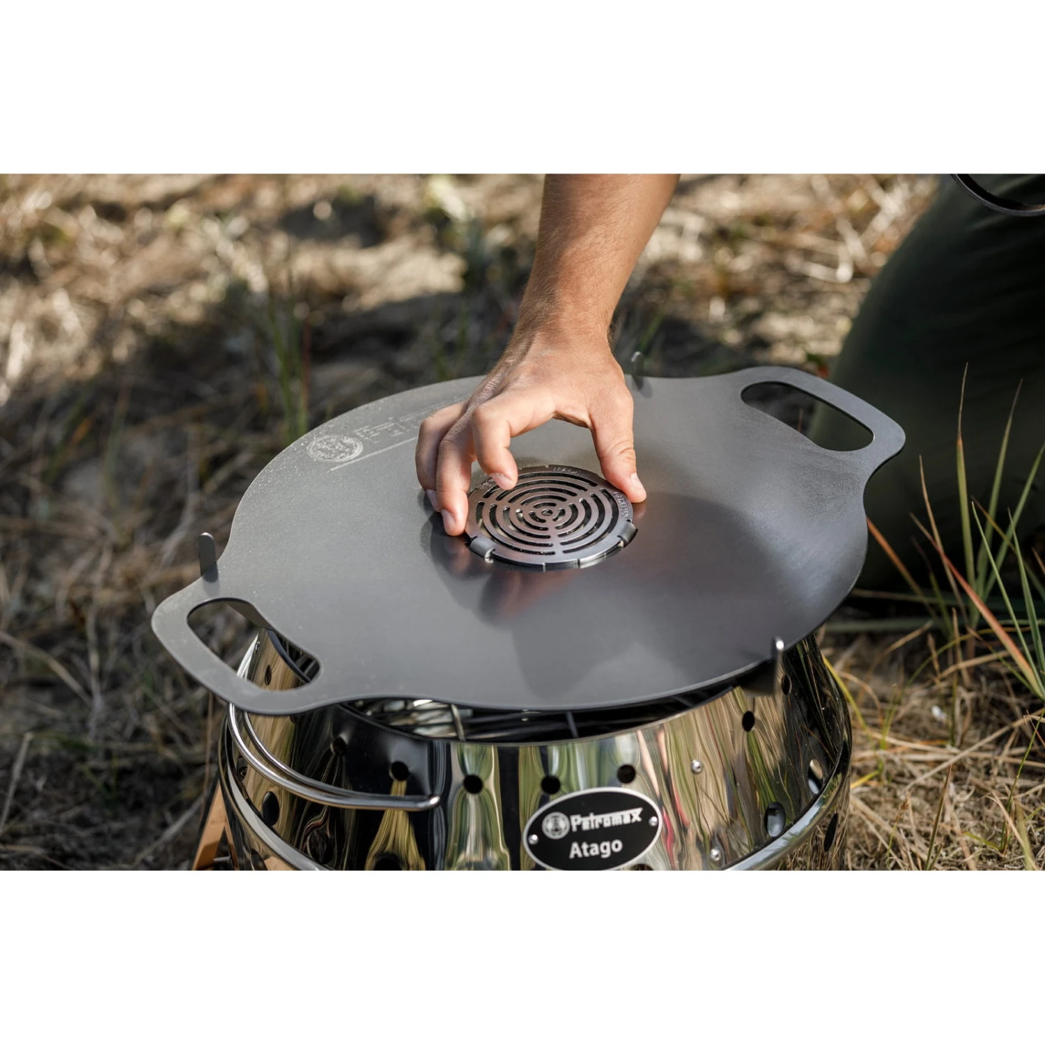 Petromax Atago-plate-in - Einsatz Für Atago Grillplatte – Bild 3