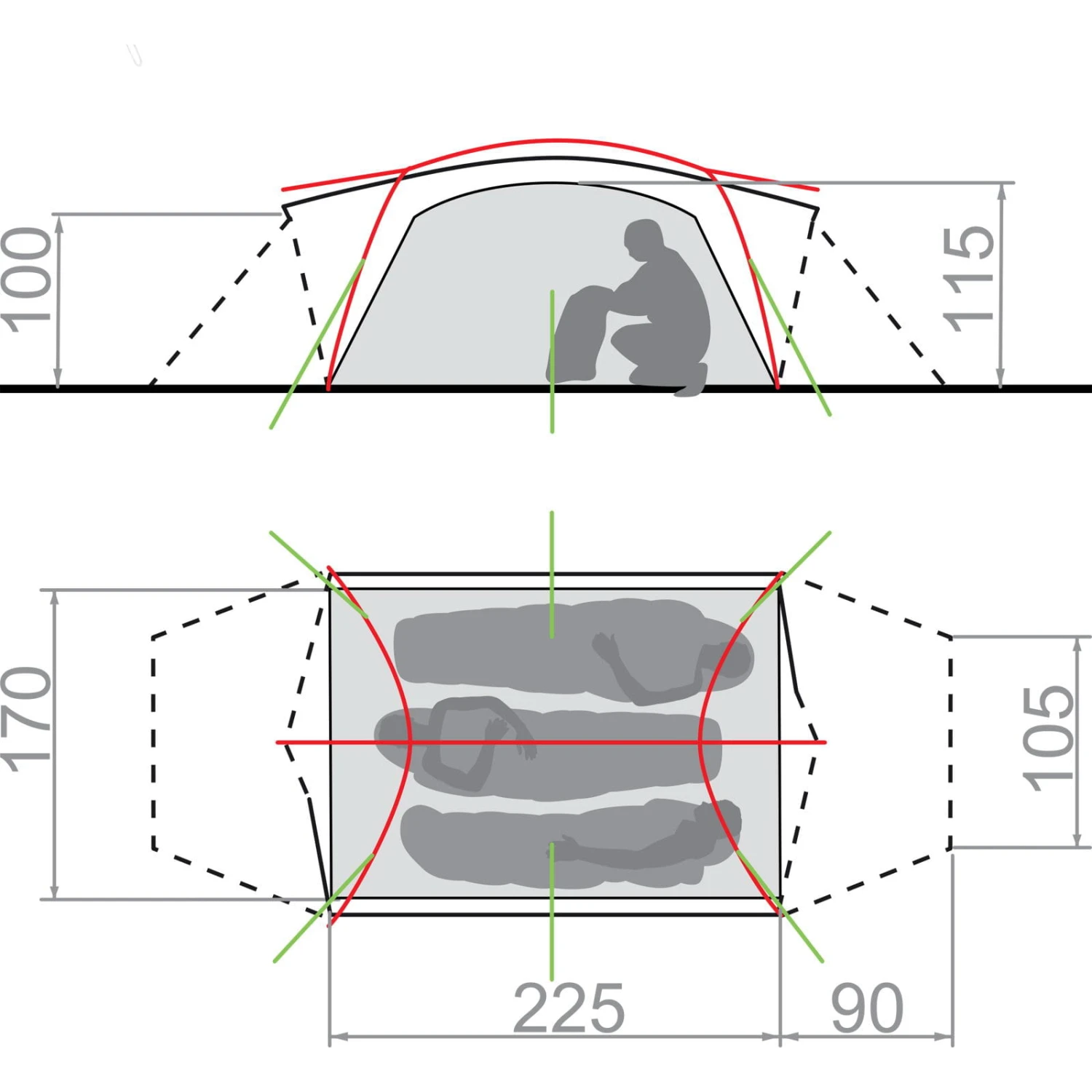 VAUDE Mark 3P - Winterzelt â Bild 2
